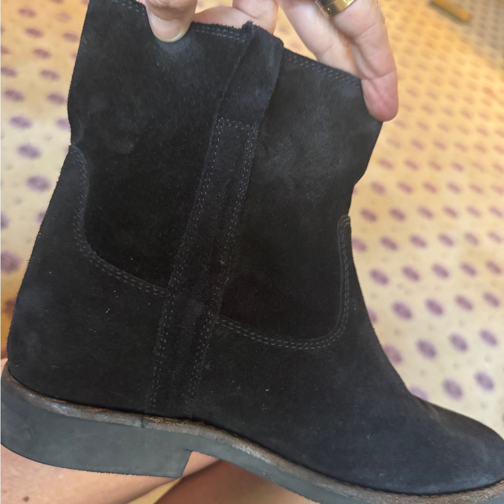 Isabel marant Black Suede Ankle Boots